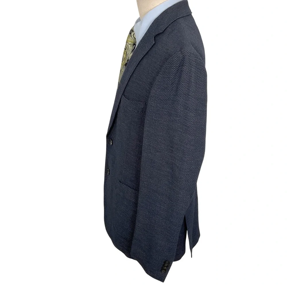 Rodd & Gunn Officina Blazer Mens 42 Navy Blue Sports Fit Italian Wool - Picture 3 of 12